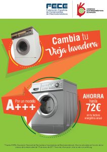 ACEAR. Consejos. Cambia tu lavadora vieja