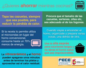 ACEAR. Consejos ¿Quieres ahorrar mientras cocinas?