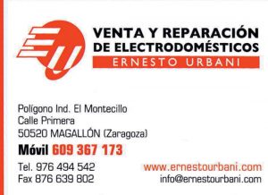 ACEAR. Electrodomésticos Ernesto Urbani. Magallón, Zaragoza.
