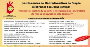 ACEAR. Promociones. Promoción San Jorge Regalo de Botella de Vino Teruel