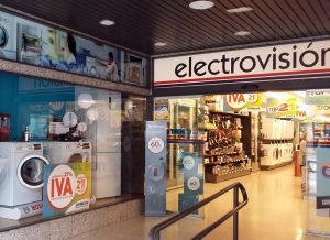 ACEAR. Tienda Tien 21 Electrovisión. Calatayud, Zaragoza.